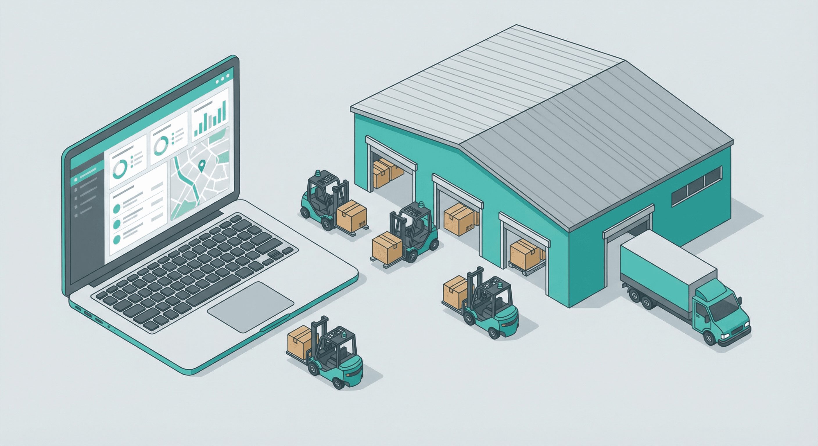 Shipping dashboard on desktop